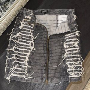Top Shop Ripped Skirt